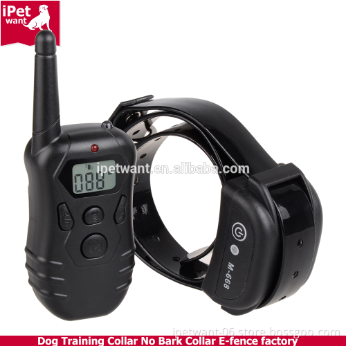 ipetwant M668 Dog Training Shock Collar with remote and Blue Backlight
